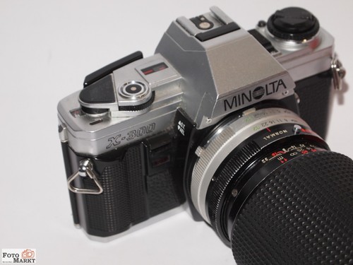 Set minolta 300 slr kamera - minolta, kamera+